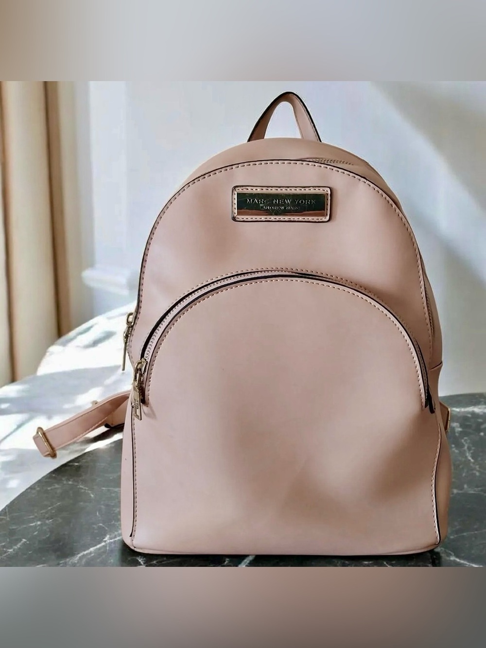 Marc New York Blush Pink Mini Backpack Gold Hardware
